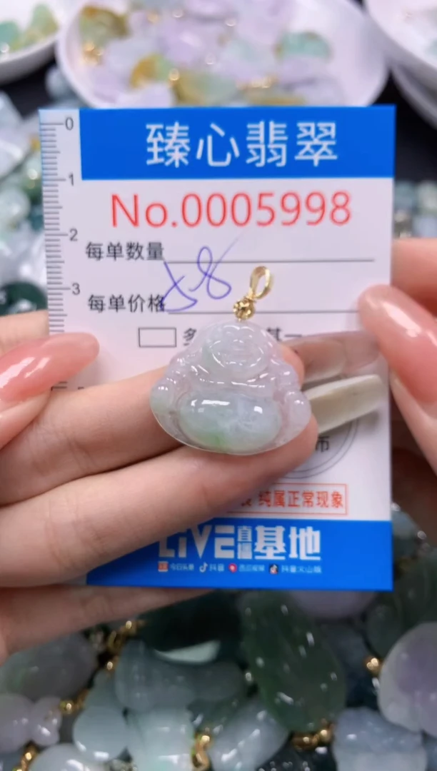 翡翠未镶嵌颈饰5998