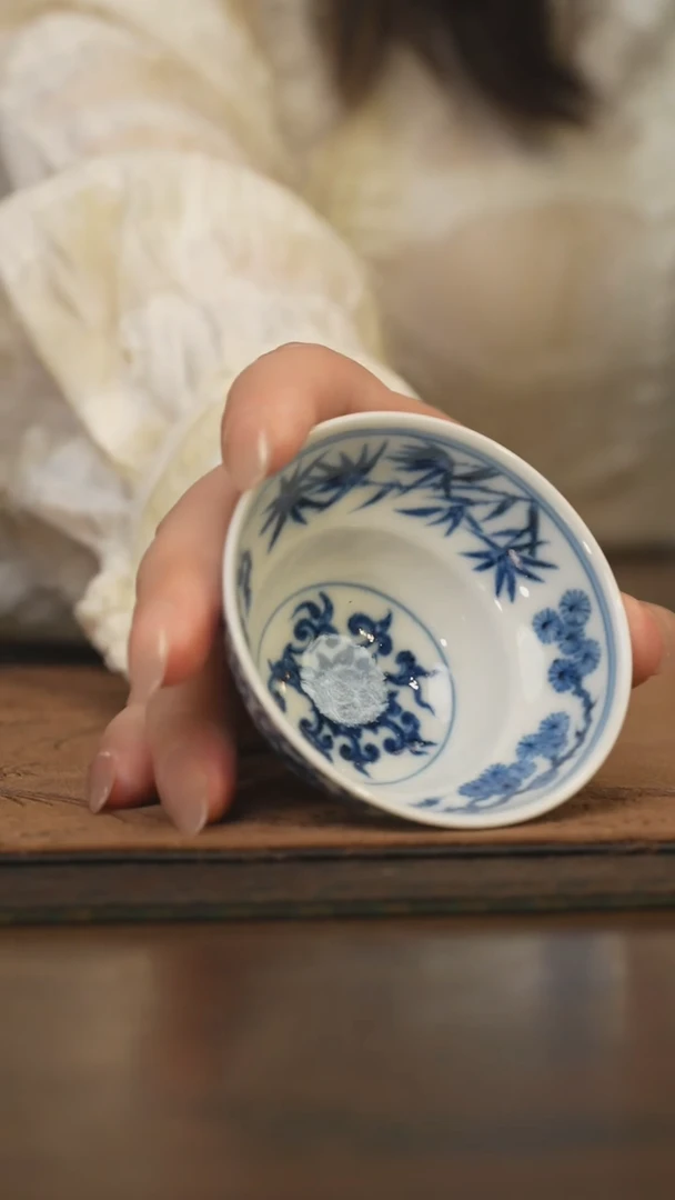 杯柴窑青花破价福利