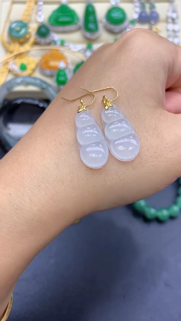 18K金镶嵌翡翠耳饰66-中国好珍宝