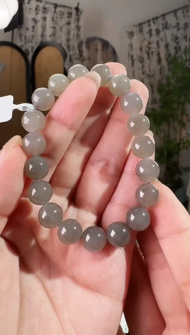 未镶嵌手串和田玉烟紫手串