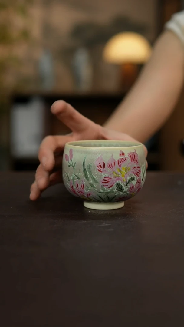杯景德镇陶瓷杯碗柴烧多人