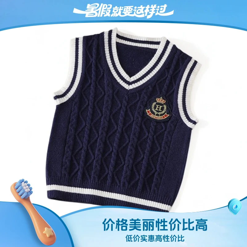 儿童无袖马甲春秋2025春季户外中大童防风婴儿小孩秋季衣服