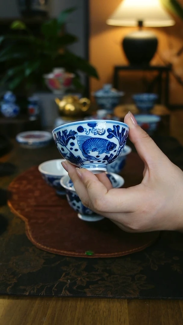 鱼藻鸡心杯1111111