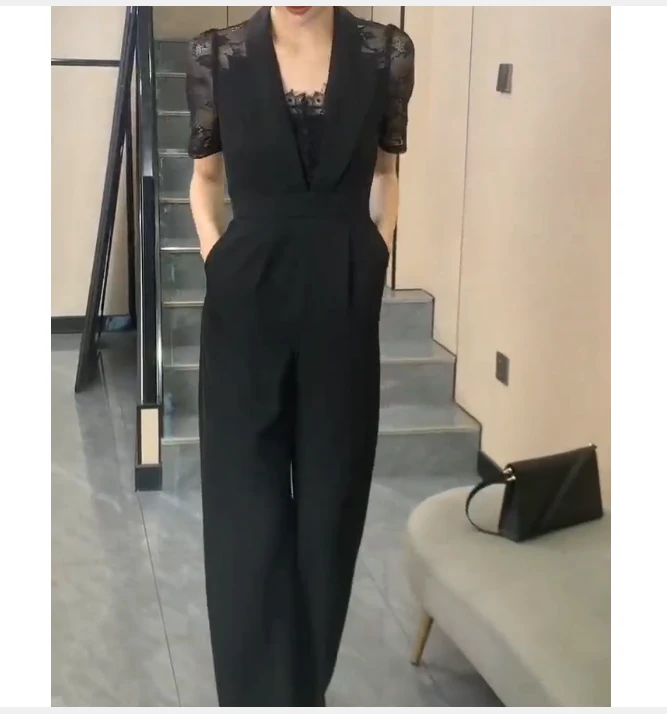 2025春季新款网红同款洋气气质韩版爆款连体裤子女欣怡