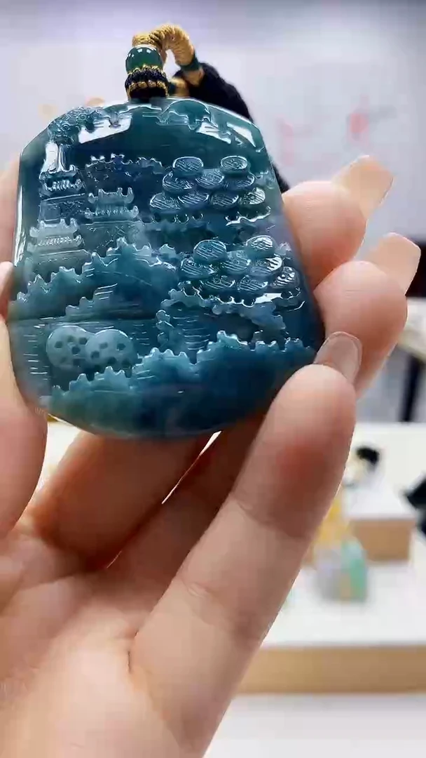 未镶嵌定制翡翠5060ty-毛货挂件21