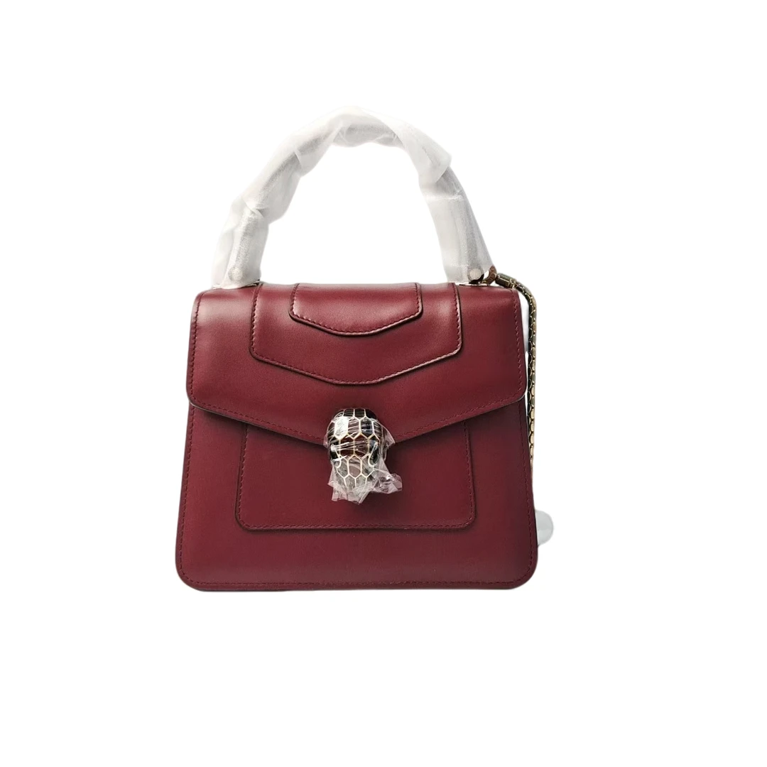 95新 BVLGARI/宝格丽 安洁利严选蛇头链条包/0016605
