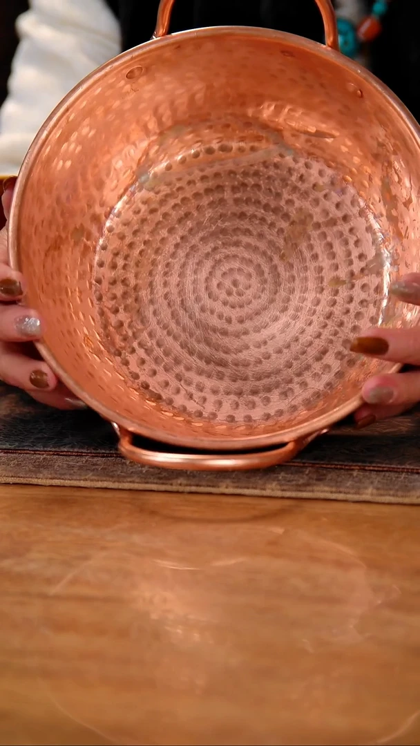 20口径紫铜小锅 氧化属于正常 介意勿拍