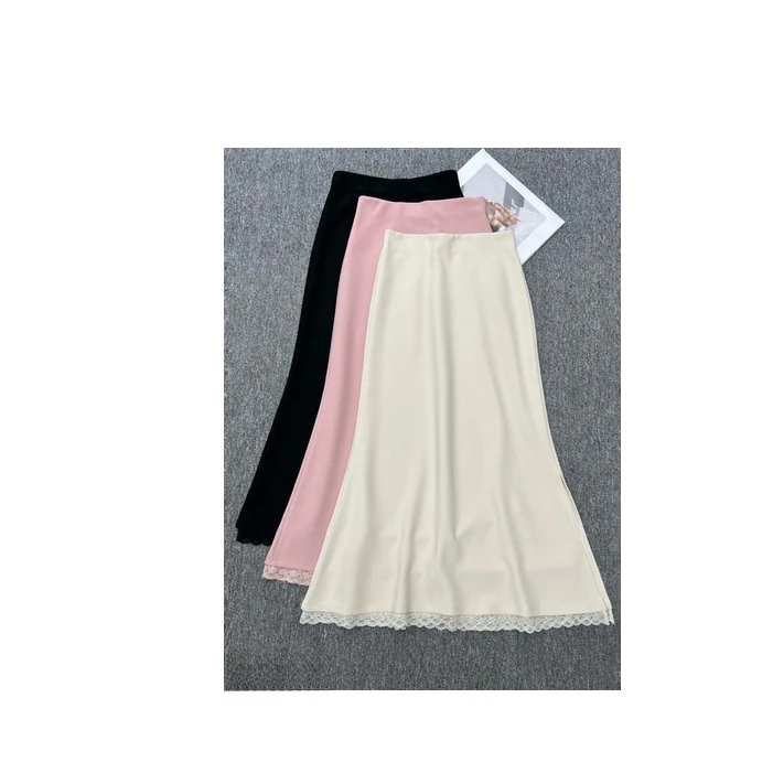 269827百搭短裙中长款半身裙时尚高腰薄款常规鱼尾半身裙