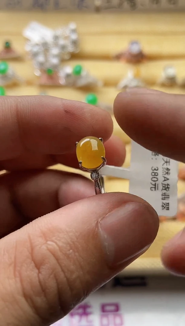 【闪购商品】翡翠戒指银S925镶嵌0000