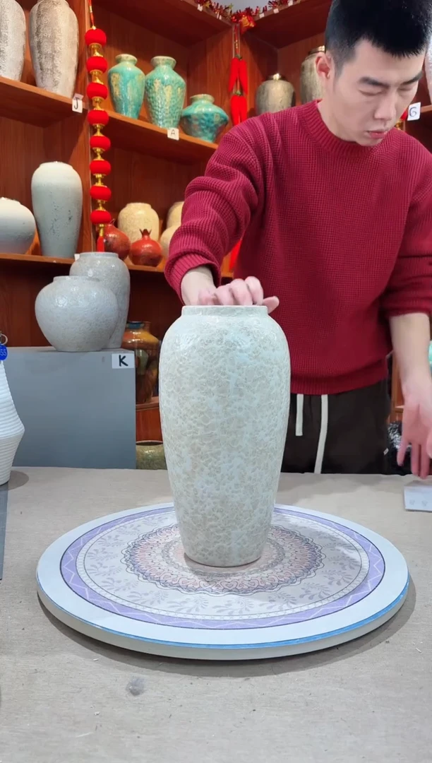 【闪购商品】瓶陶瓷花瓶 无花 茶白大号
