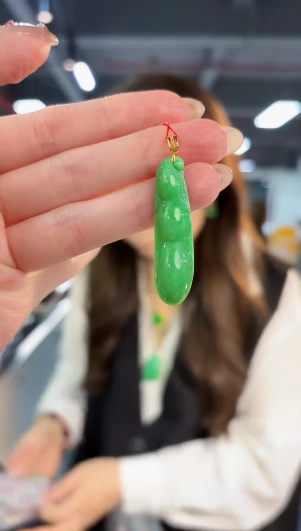 【闪购商品】翡翠颈饰18K金镶嵌缅料A货/支持复检/一件