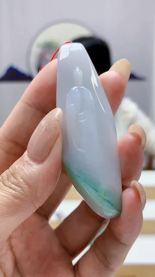 未镶嵌定制翡翠4852MM-毛货挂件19