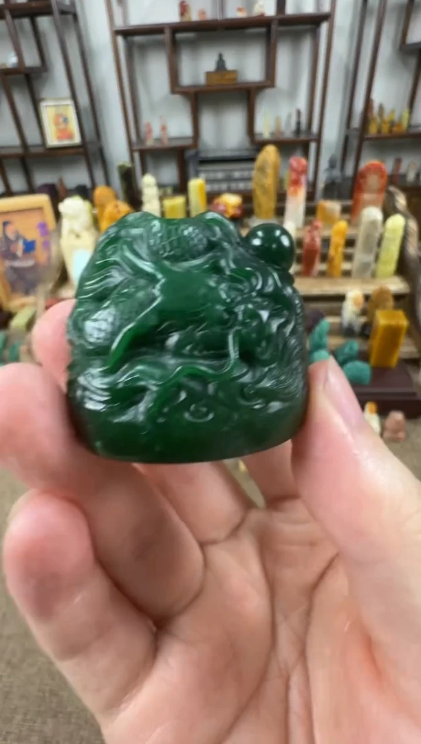 雅安绿印石西安掘绿开丝龙