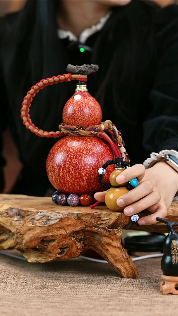 【闪购商品】183—光岳葫天然大漆酒葫芦不含漆珠