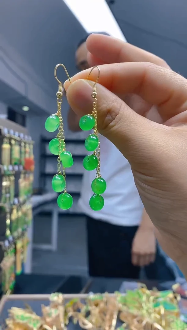 【闪购商品】玛瑙/玉髓耳饰合金18玛瑙饰品