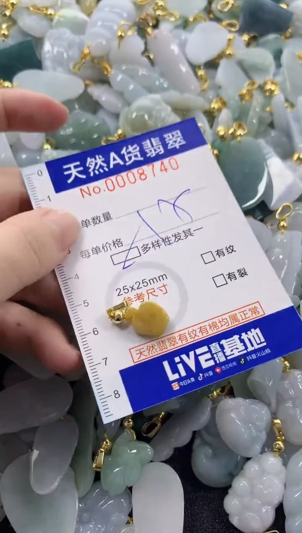 颈饰未镶嵌翡翠天然A货翡翠
