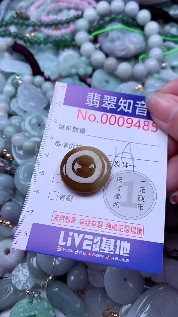 翡翠未镶嵌吊坠(不含链)9485