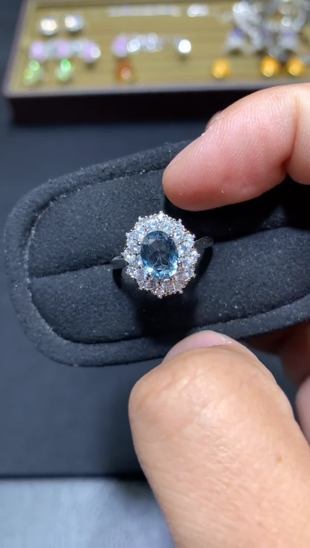 未镶嵌托帕石戒指Q147【多样性发其一】