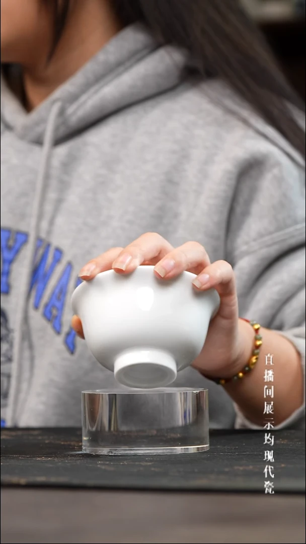 景德镇高白泥压手杯