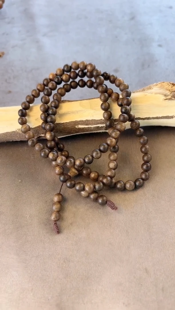 沉香沉香碎屑芽庄白奇06圆珠多圈沉水18克+多样性发一