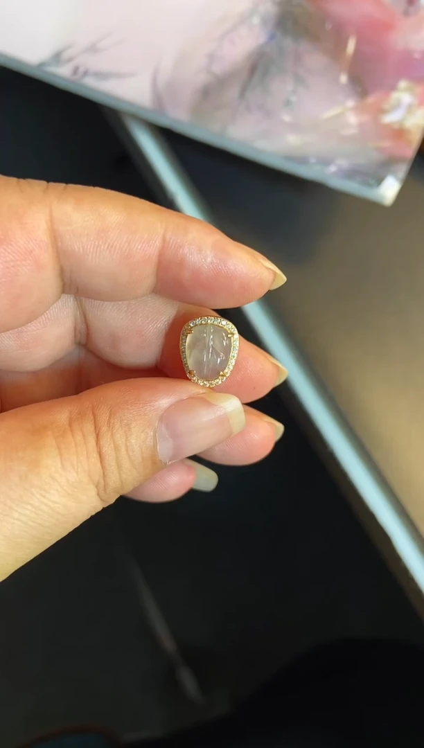 吊坠(不含链)银S925镶嵌翡翠1