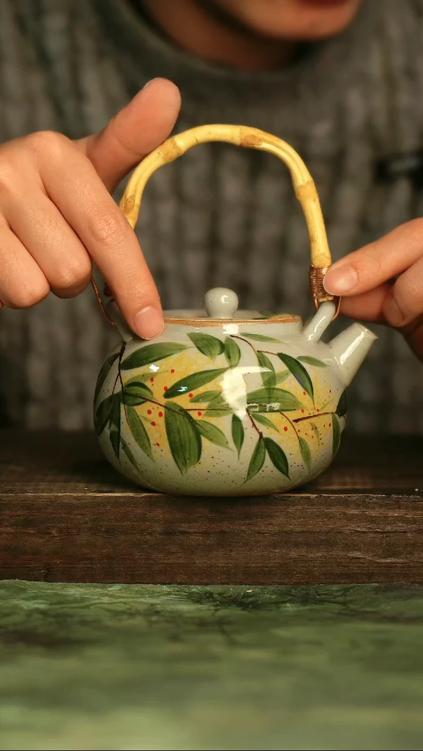 瓷器青诗集手工手绘瓷器
