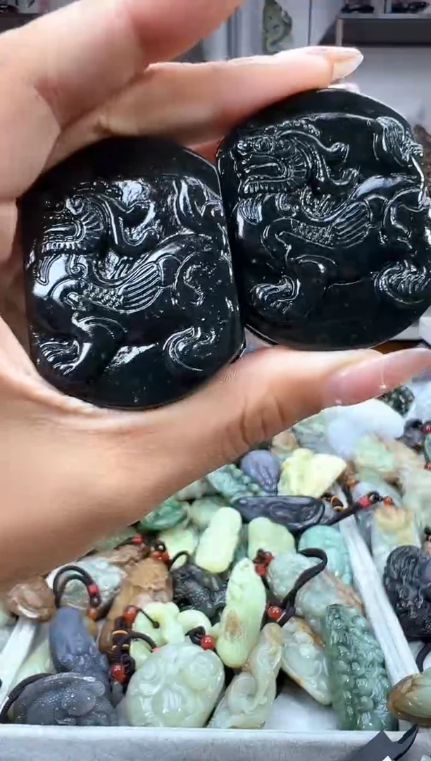 和田玉未镶嵌挂件1