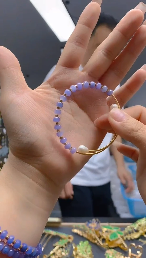 【闪购商品】翡翠耳饰合金323翡翠手镯