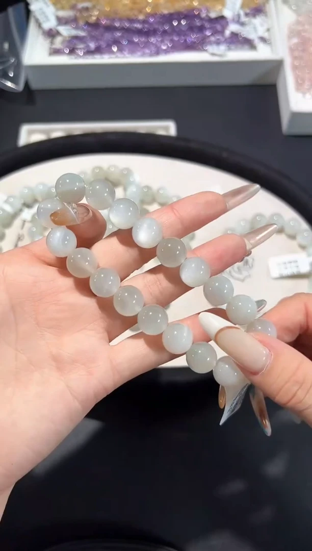 未镶嵌手串长石54d多样性发其一【1条】默认微瑕11mm