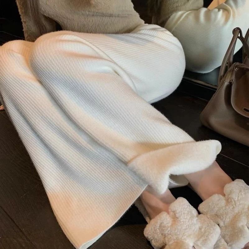 【亦瑶专属】高腰阔腿裤早春新款休闲裤4QKDD7381