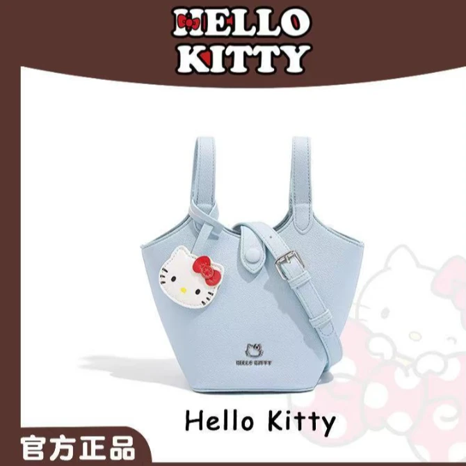 HelloKitty肩包布包秋冬春夏单肩包磁扣小众水桶包-S