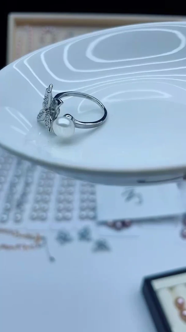 戒指未镶嵌淡水珍珠戒指