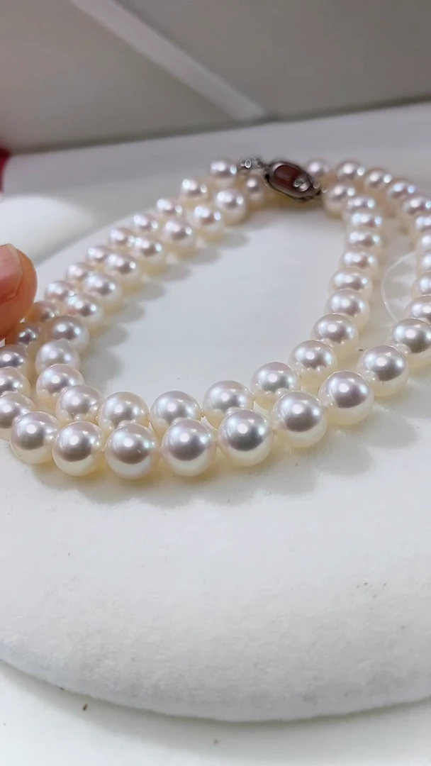 未镶嵌淡水珍珠珠宝奇石珍珠项链卡7到8