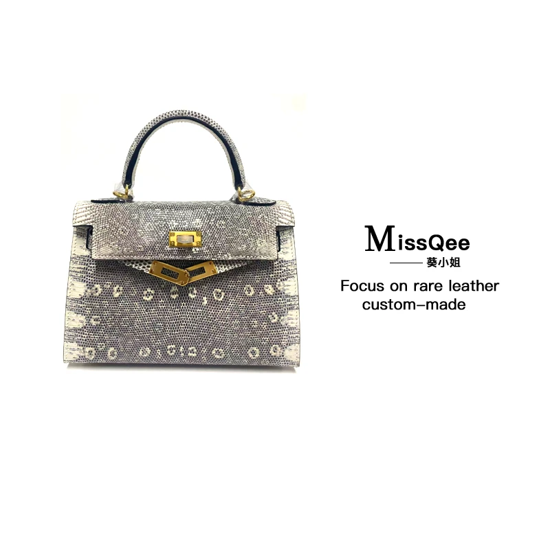 【南希奢品】葵小姐蜥蜴皮女士包3027P-7 原花背 蜥蜴 KL 22cm