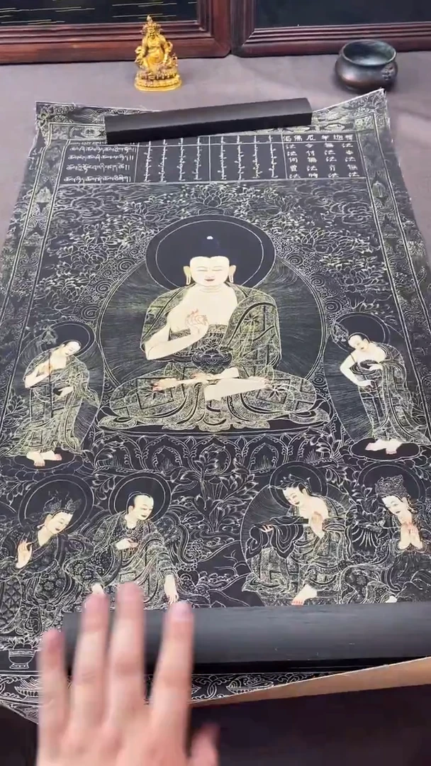 卷轴画王姬藏传唐卡艺术品