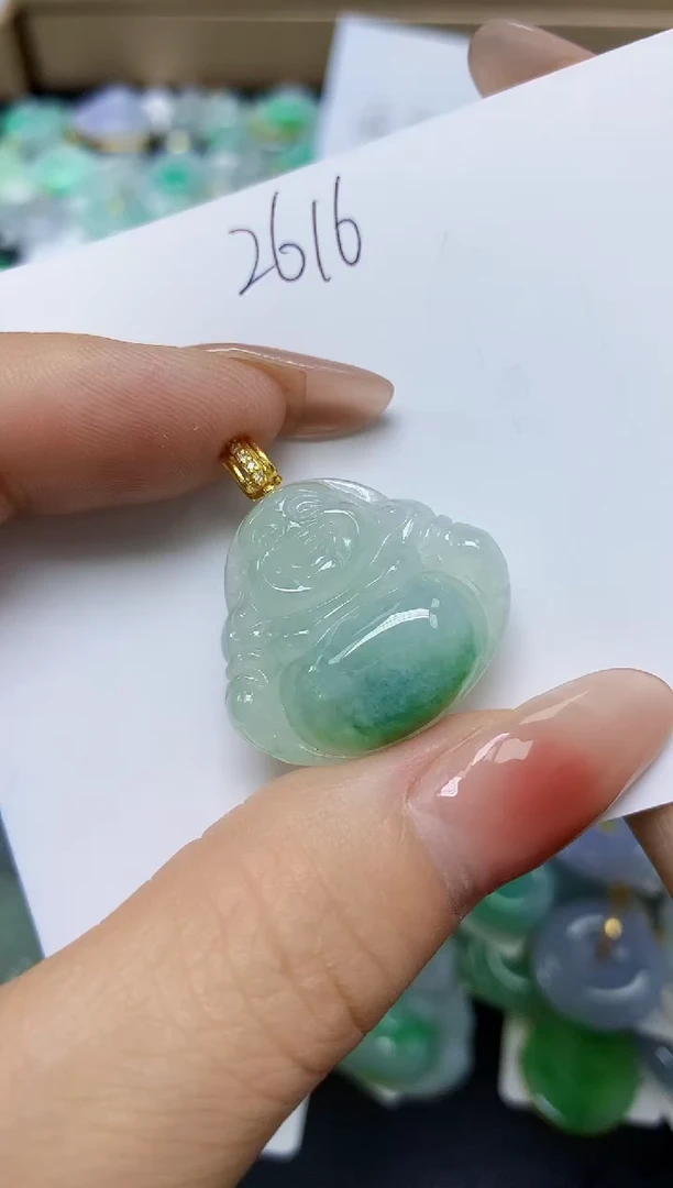 翡翠未镶嵌颈饰 天然缅甸翡翠A货