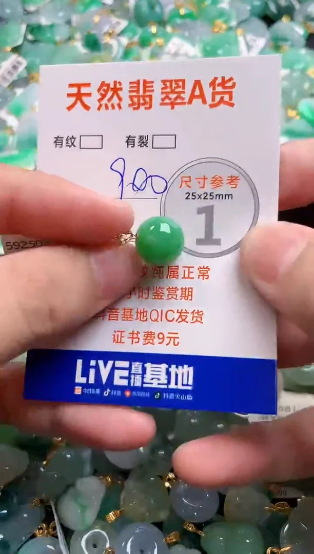 颈饰18K金镶嵌翡翠0249033477
