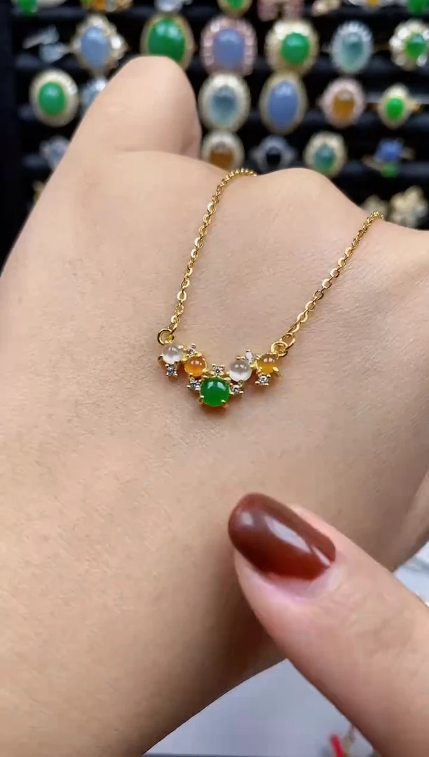 银S925镶嵌戒指翡翠470