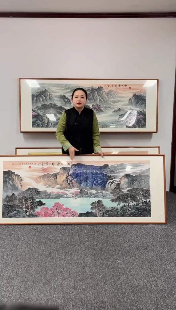 【闪购商品】国画旭日东升 210*80 陈万语