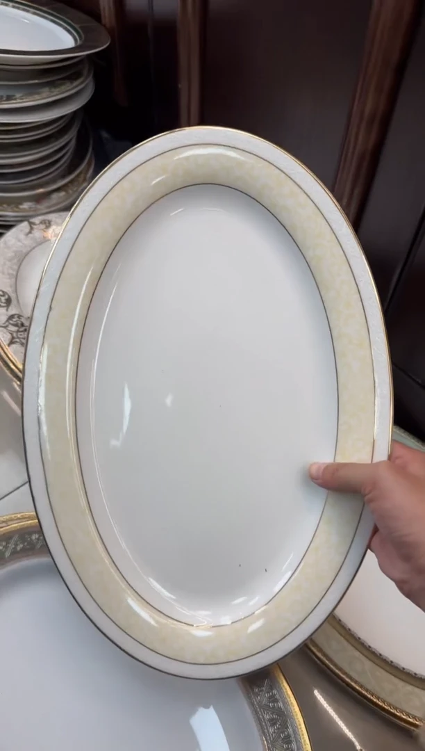 【闪购商品】瓷片14英寸鱼盘福利款瑕