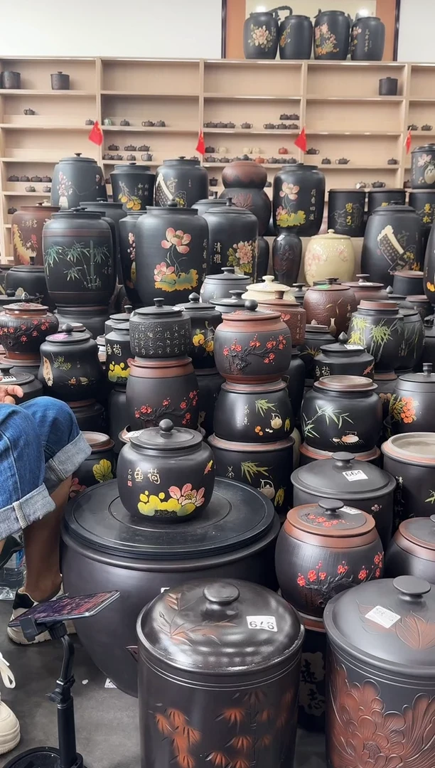 罐瑕疵茶叶罐  彩填苹果  857