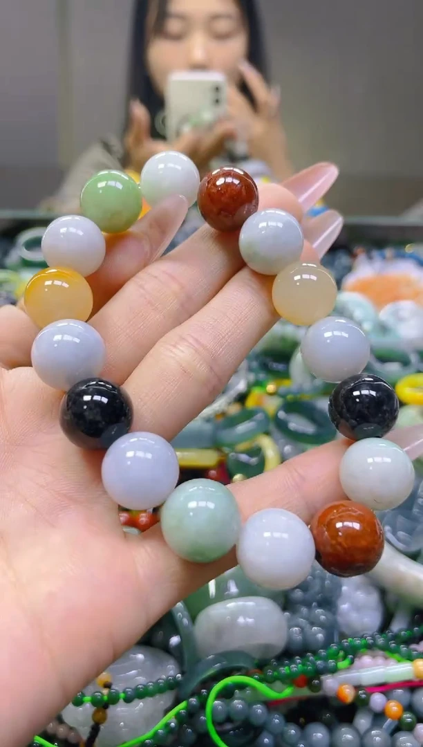 翡翠未镶嵌颈饰13MM/B/翡翠A货一图一物