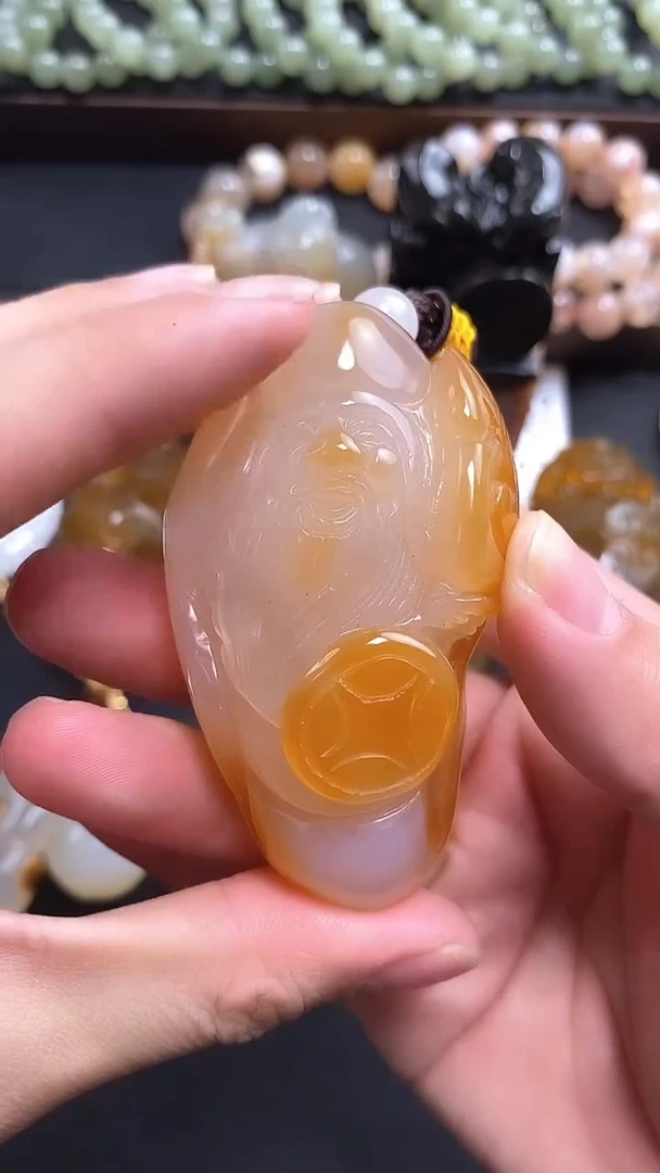 【闪购商品】玛瑙/玉髓寿星未镶嵌1