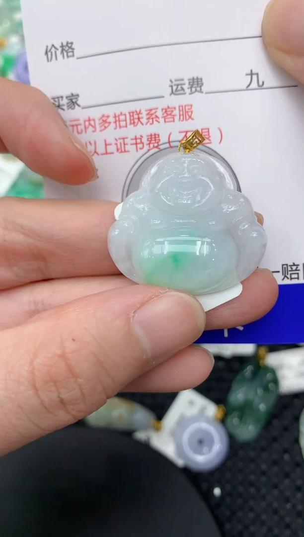 【闪购商品】翡翠颈饰18K金镶嵌11111111