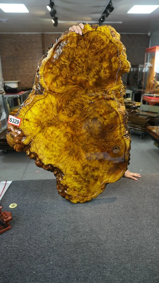 【闪购商品】黄金樟实木茶盘尺寸93-63-4.5