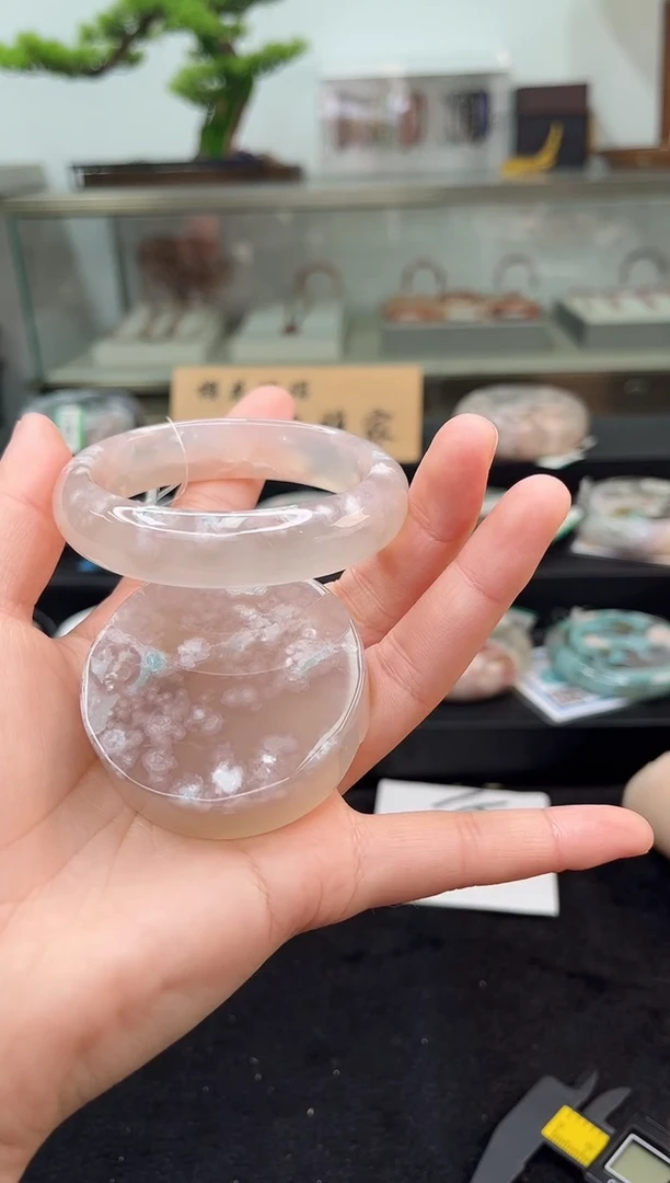 未镶嵌手镯石英质玉56圈口（赠品镯心）6887084