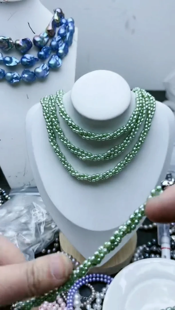 【闪购商品】淡水珍珠颈饰钛钢1