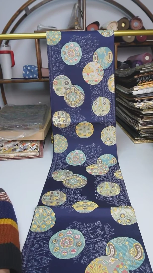 【闪购商品】织绣79西阵织六通宝相花