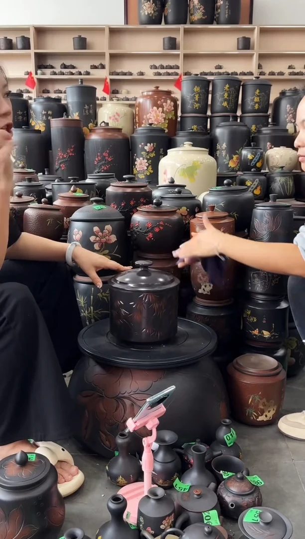 罐瑕疵茶叶罐  鼓盖 746  竹子小五饼