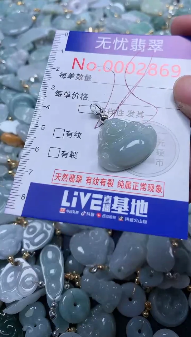 翡翠未镶嵌吊坠(不含链)2869